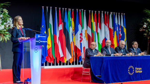 Roberta Metsola, Presidenta del Parlamento Europeo, recibió el Premio Fórum Europa 2024